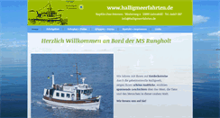 Desktop Screenshot of halligmeerfahrten.de